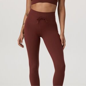 Vuori Women's Leggings in Deep Red